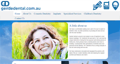 Desktop Screenshot of gentledental.com.au